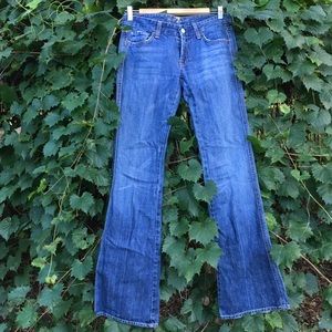 7 For All Mankind Womens Flare Leg Jeans Size 27